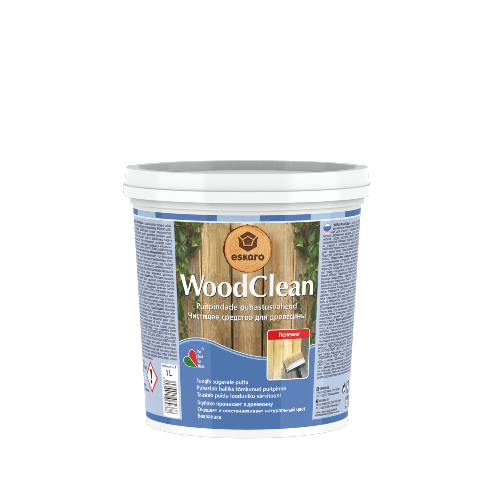 Aura Wood Clean koka virsmu tīrīšanas līdzeklis 1 L iepakojumā
